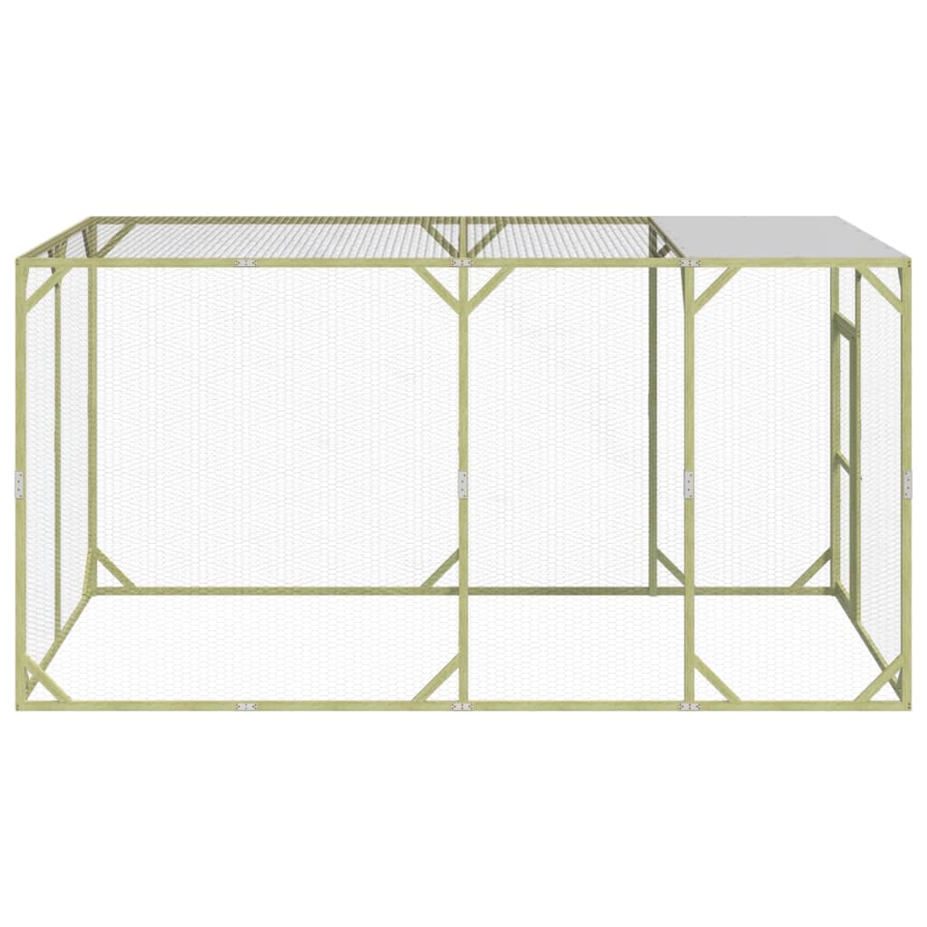 Kippenren Hout - 2 x 4 x 2 m