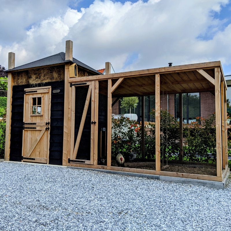 Kippenhok Hooiberg - hout