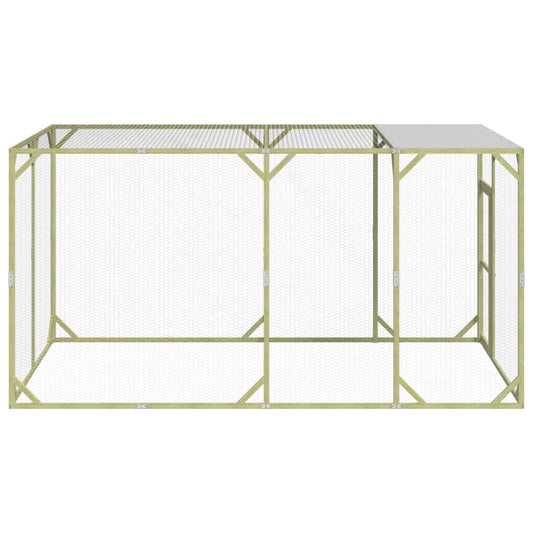 Kippenren Hout - 2 x 4 x 2 m